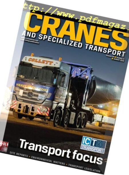 Int. Cranes & Specialized Transport – August 2018 Cover
