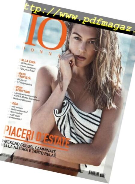 Io Donna del Corriere della Sera – 4 Agosto 2018 Cover
