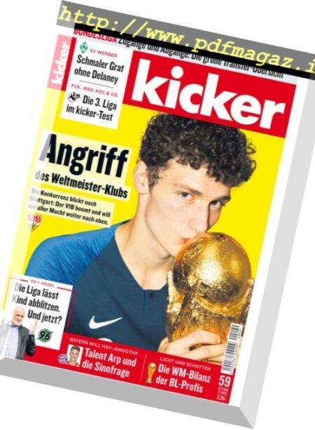 Kicker – 19 Juli 2018 Cover