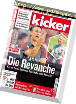 Kicker – 9 August 2018