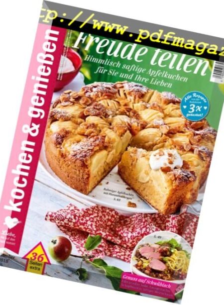 Kochen & Geniessen – September 2018 Cover