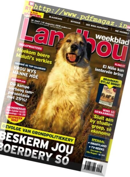 Landbouweekblad – 10 Augustus 2018 Cover