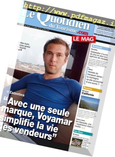 Le Quotidien du Tourisme – 12 juillet 2018 Cover