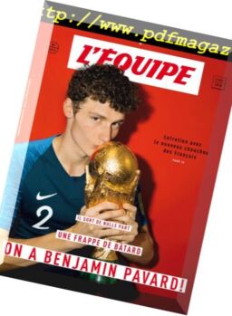L’Equipe Magazine – 21 Juillet 2018