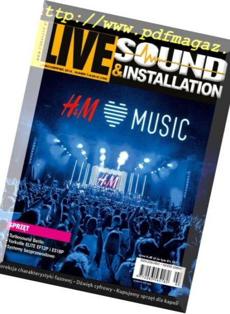 Live Sound & Installation – Lipiec-Sierpien 2018 Cover