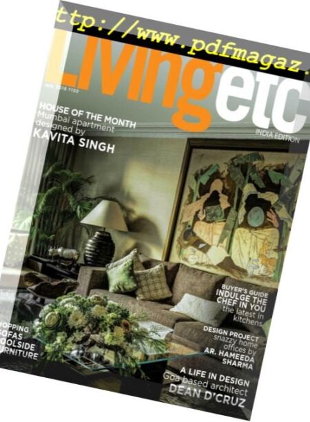 Living Etc India – July 2018 Cover