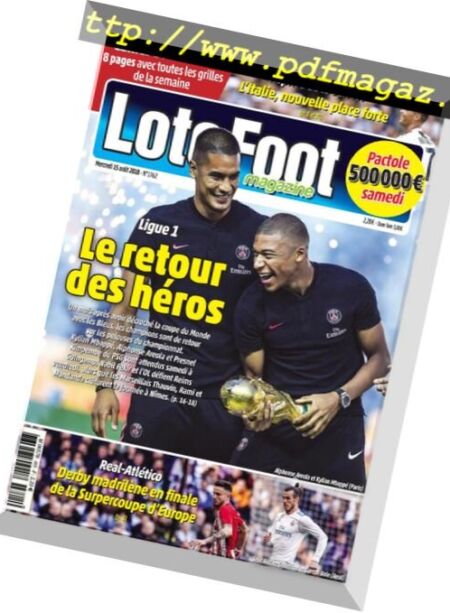 Loto Foot – 15 aout 2018 Cover