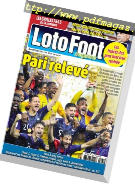 Loto Foot – 25 juillet 2018 Cover