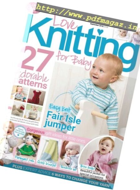 Love Knitting for Baby – September 2018 Cover