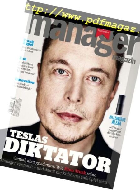 Manager Magazin – Juli 2018 Cover