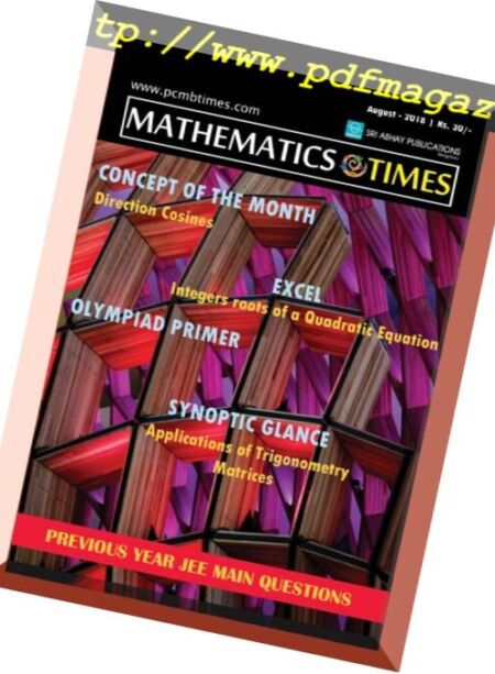 Mathematics Times – August 2018 Cover