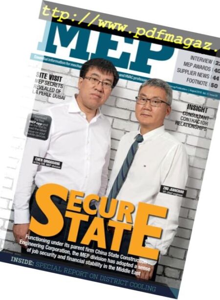 MEP Middle East – August 2018 Cover