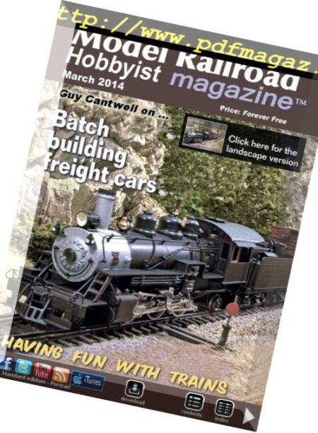 Model Railroad Hobbyist Magazine – March 2014 Cover