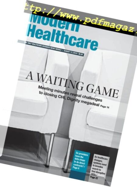 Modern Healthcare – August 13, 2018 Cover