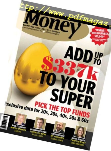 Money Australia – August 2018 Cover