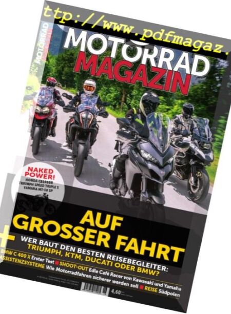 Motorrad Magazin – August-September 2018 Cover