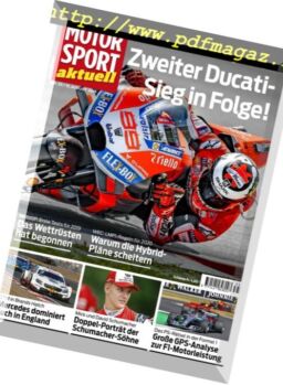 Motorsport Aktuell – 15 August 2018