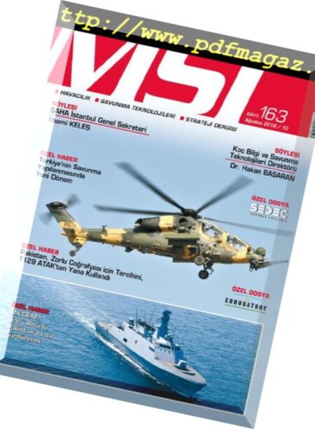 MSI Dergisi – Agustos 2018 Cover