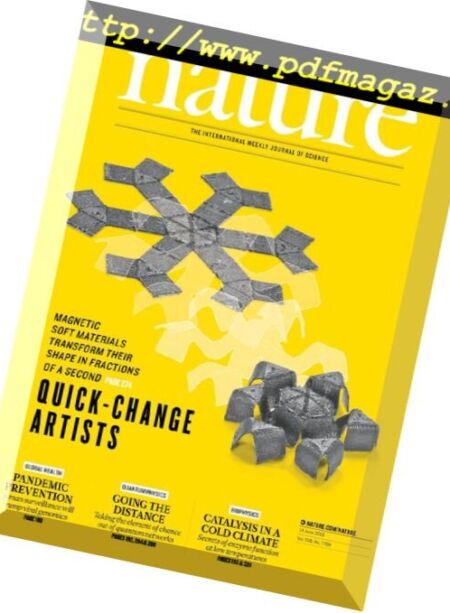 Nature – 14 June 2018 Cover