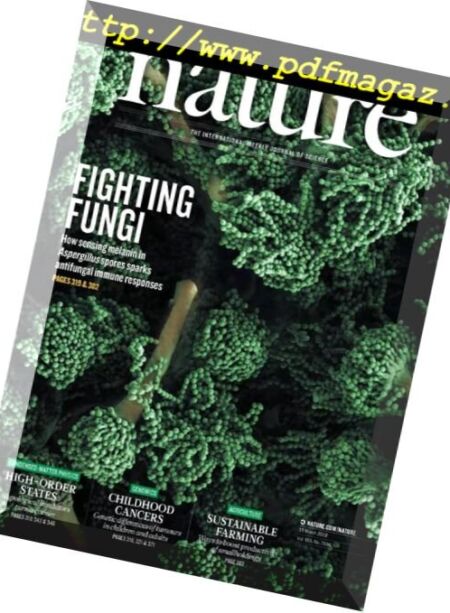 Nature – 15 March 2018 Cover