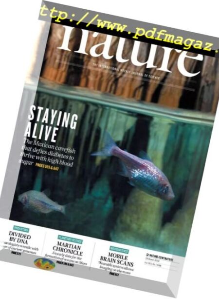 Nature – 29 March 2018 Cover