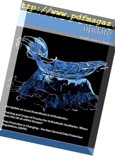 Orthodontic Update – July 2018 Cover