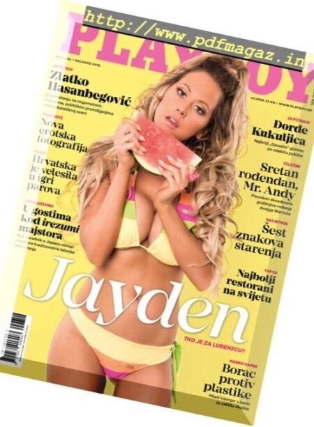 Playboy Croatia – Kolovoz 2018 Cover