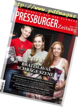 Pressburger Zeitung – Juli-September 2018
