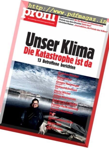 Profil – 6 August 2018 Cover