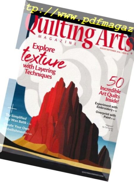 Quilting Arts – August-September 2018 Cover