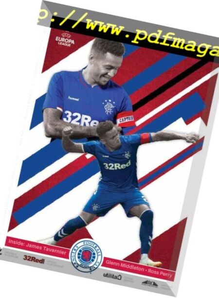 Rangers Football Club Matchday Programme – 09 August 2018 Cover