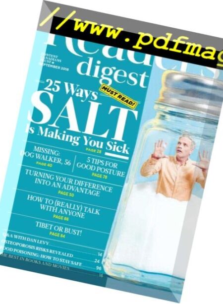 Reader’s Digest Canada – September 2018 Cover