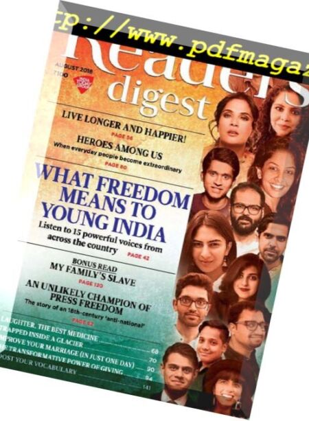 Reader’s Digest India – August 2018 Cover