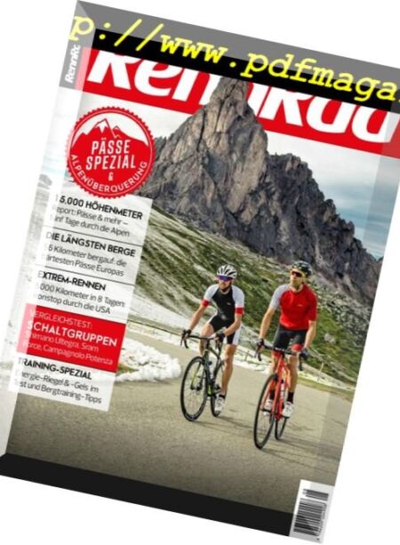 RennRad – August 2018 Cover