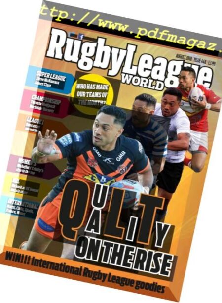 Rugby League World – August 2018 Cover
