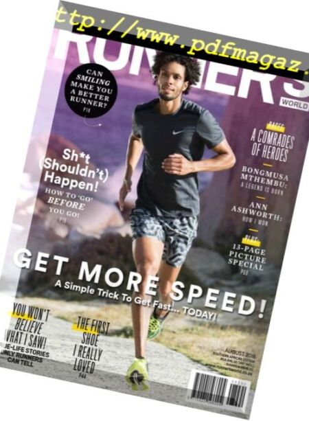 Runner’s World South Africa – August 2018 Cover