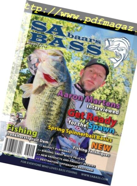 SA Bass – August 2016 Cover