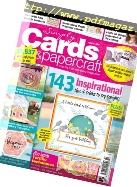 Simply Cards & Papercraft – July 2018 Cover