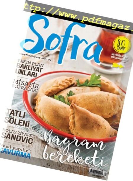 Sofra – Agustos 2018 Cover