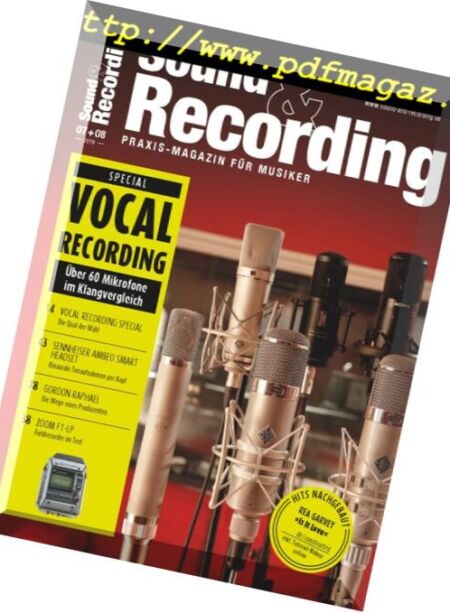 Sound & Recording – Juli 2018 Cover