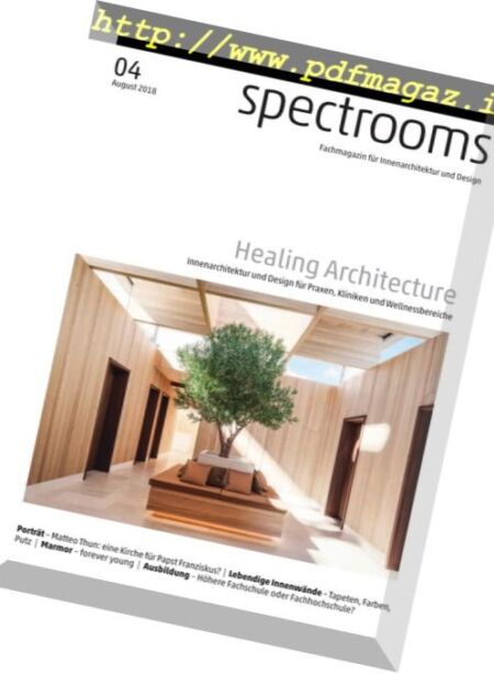 Spectrooms Magazin – August 2018 Cover