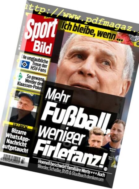 Sport Bild – 15 August 2018 Cover
