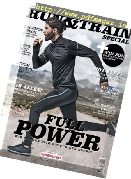 Sport Sperk – Run&Train Special Herbst 2018 Cover
