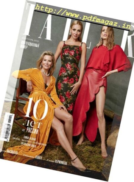 Tatler Russia – September 2018 Cover