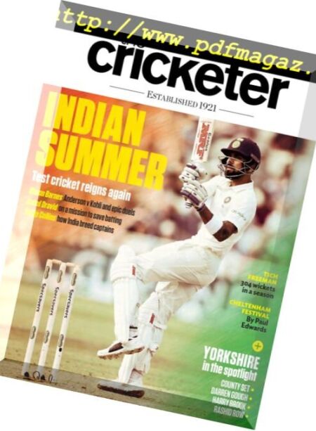 The Cricketer Magazine – August 2018 Cover