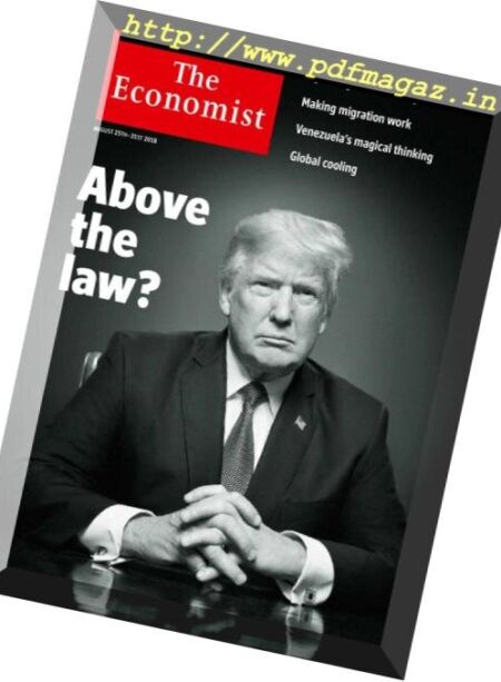The Economist USA – August 25, 2018 Cover