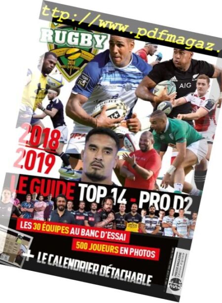 Univers du Rugby – aout 2018 Cover