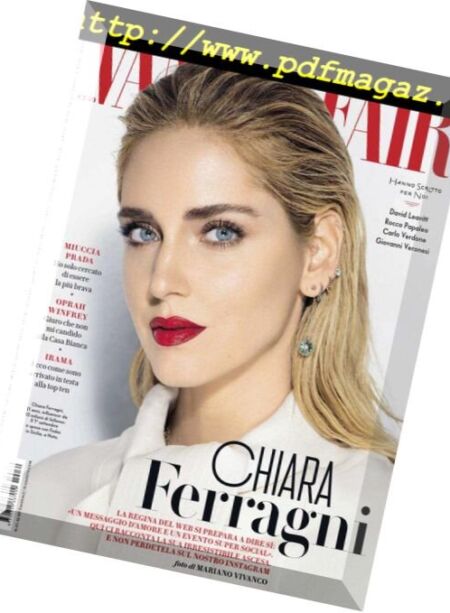 Vanity Fair Italia – 31 luglio 2018 Cover