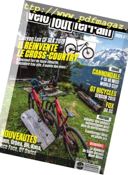 Velo Tout Terrain – aout-septembre 2018 Cover
