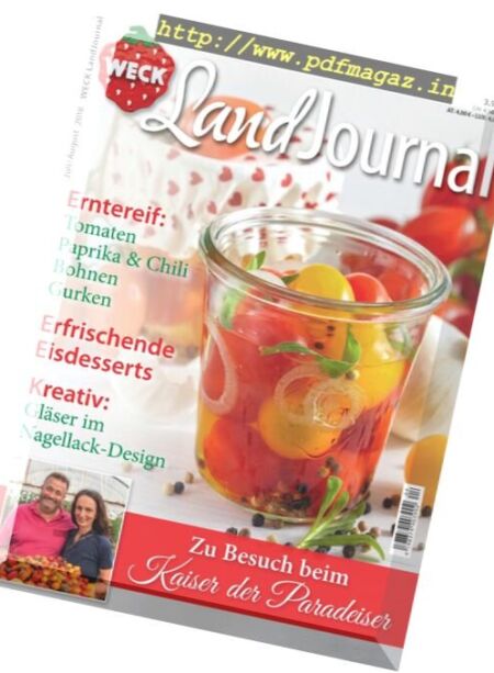 Weck LandJournal – Juli-August 2018 Cover